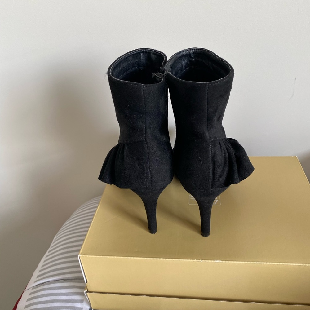 Elegant Black Ankle Boots - Picture 6 of 8